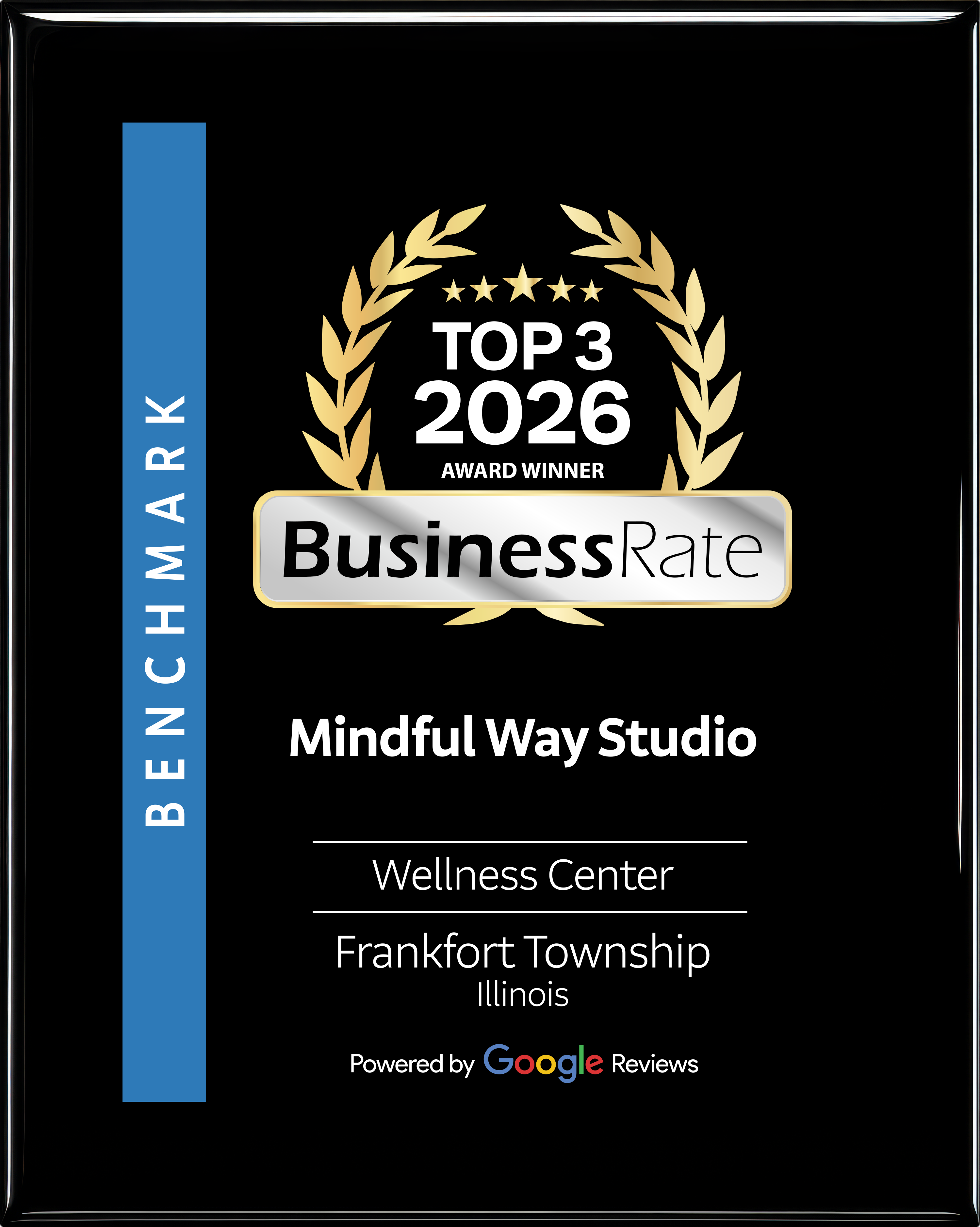 Mindful Way Studio — Top 3 Wellness Center in Frankfort Township, IL — BusinessRate Award powered by Google Reviews