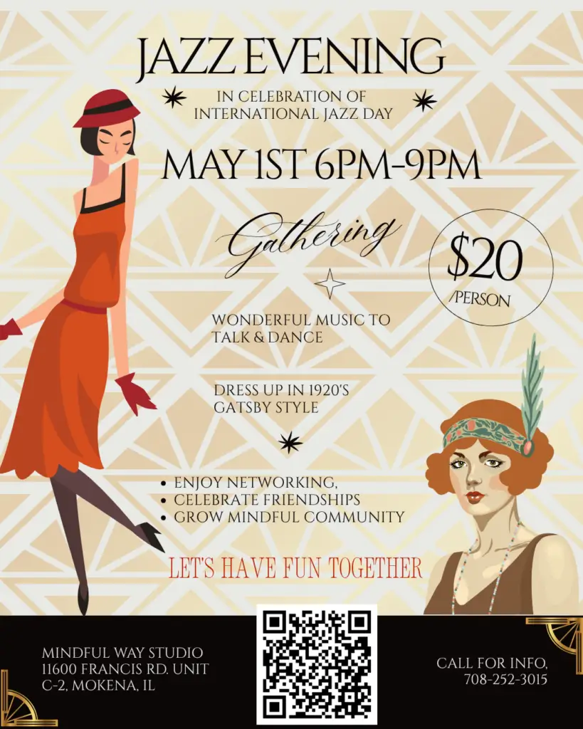 join us for a jazz evening at mindful way studio in mokena